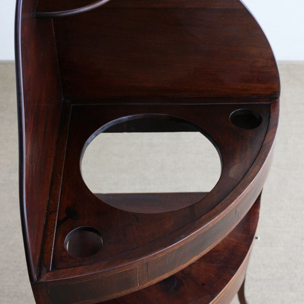 オシャレなマホガニー製♪ コーナーウォッシュスタンド VC103-079