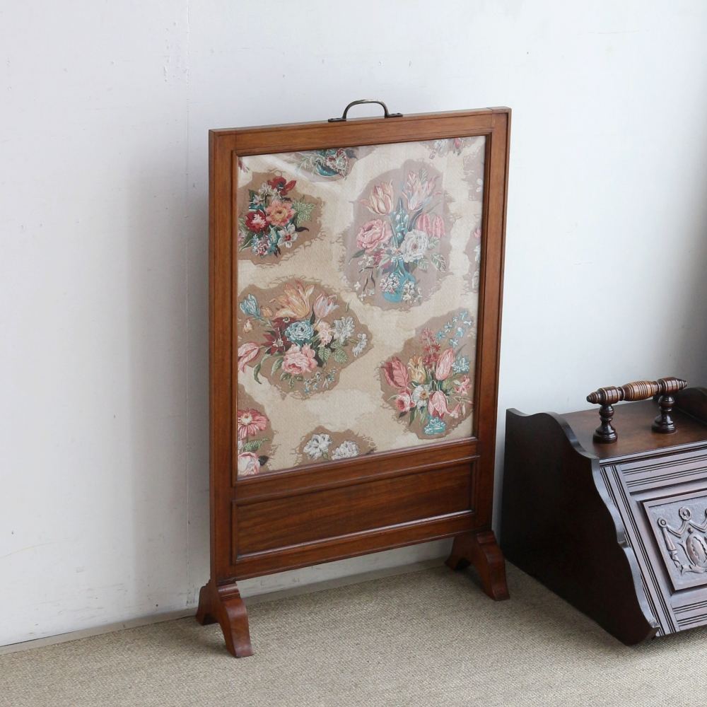 オシャレな花模様♪ ファイヤースクリーン VC103-110