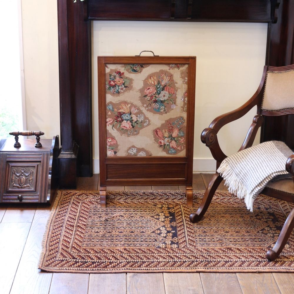 オシャレな花模様♪ ファイヤースクリーン VC103-110