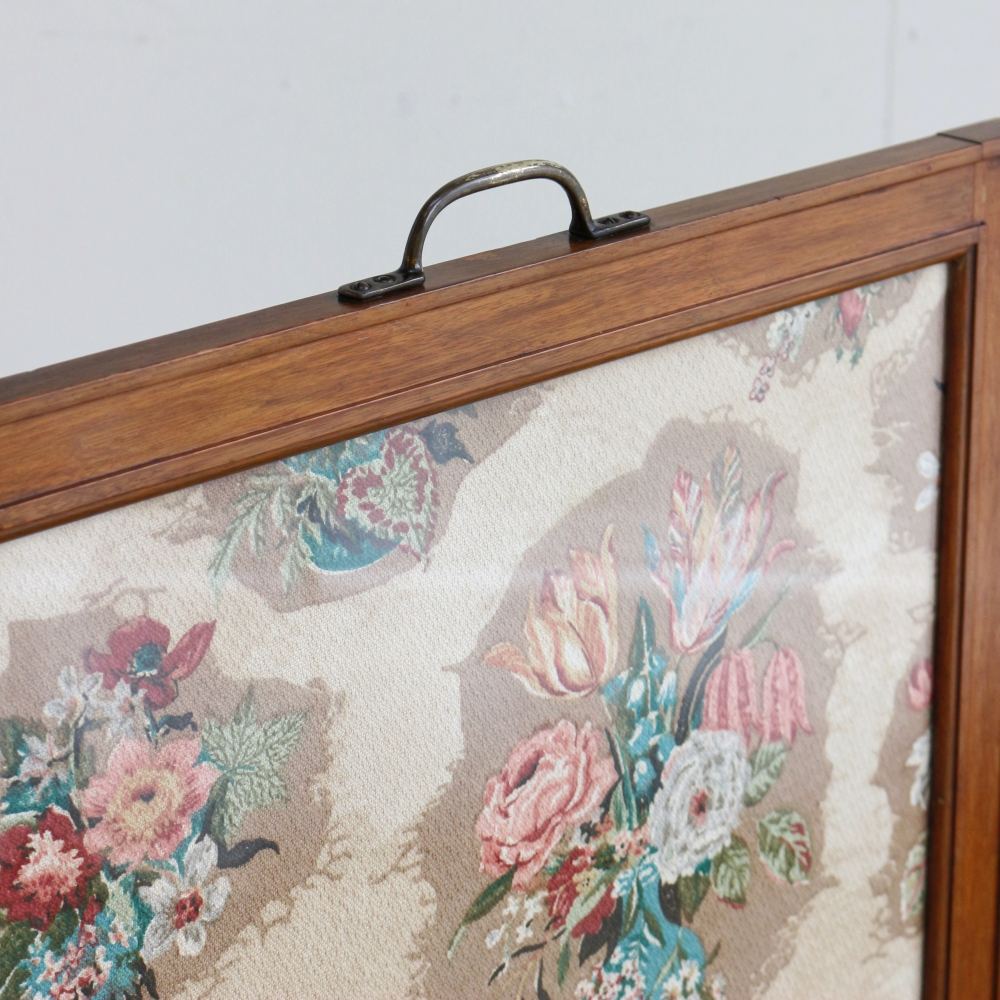 オシャレな花模様♪ ファイヤースクリーン VC103-110