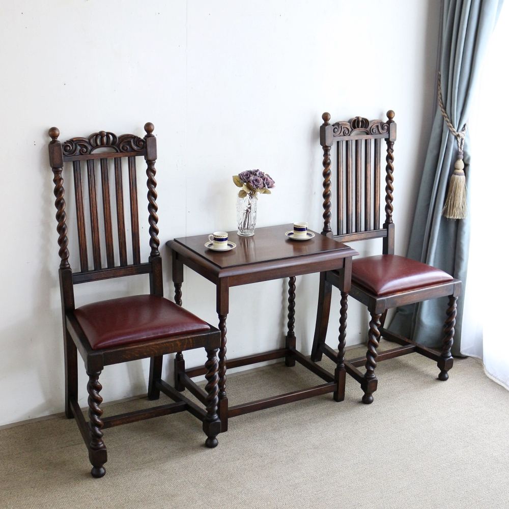 オシャレなツイストに一目惚れ♪ ダイニングチェア VC103-295