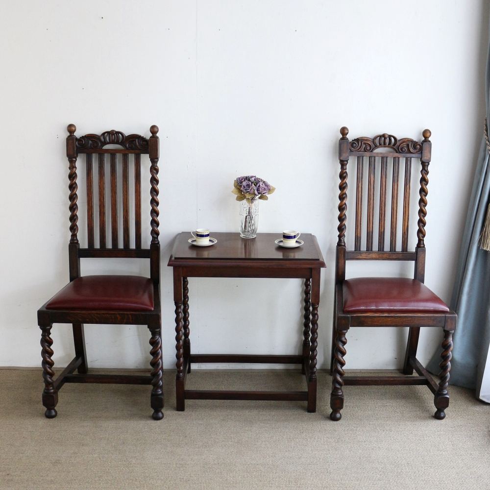 オシャレなツイストに一目惚れ♪ ダイニングチェア VC103-295