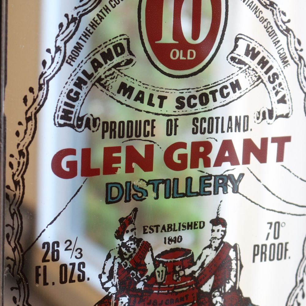 お部屋もオシャレに演出♪ ヴィンテージ パブミラー【Glen Grant/グレングラント】 VC103-336001