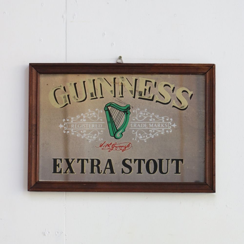 お部屋もオシャレに演出♪ ヴィンテージ パブミラー【GUINNESS/ギネス】 VC103-336003