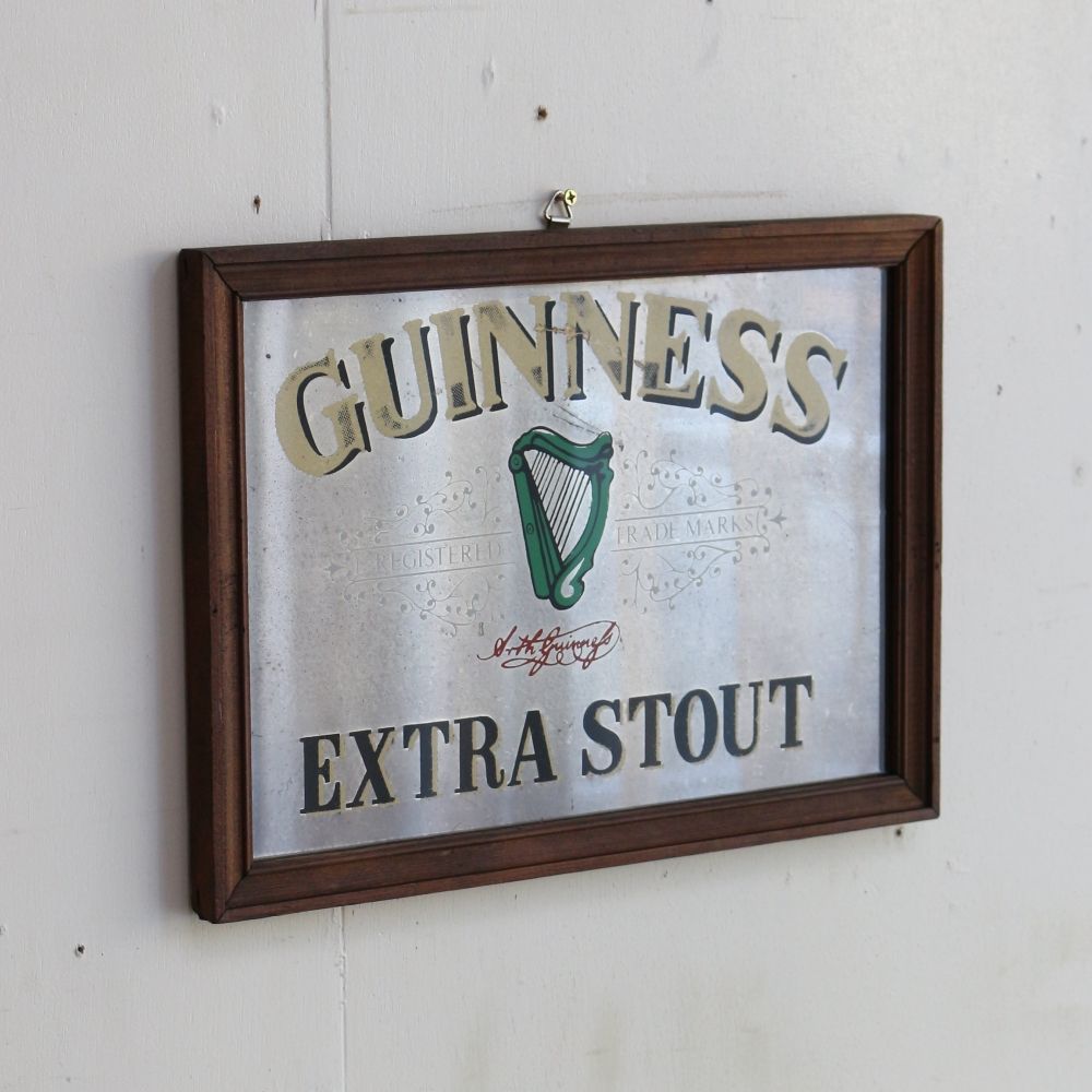 お部屋もオシャレに演出♪ ヴィンテージ パブミラー【GUINNESS/ギネス】 VC103-336003