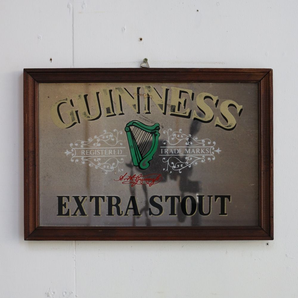 お部屋もオシャレに演出♪ ヴィンテージ パブミラー【GUINNESS/ギネス】 VC103-336003