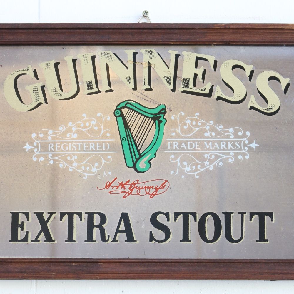 お部屋もオシャレに演出♪ ヴィンテージ パブミラー【GUINNESS/ギネス】 VC103-336003