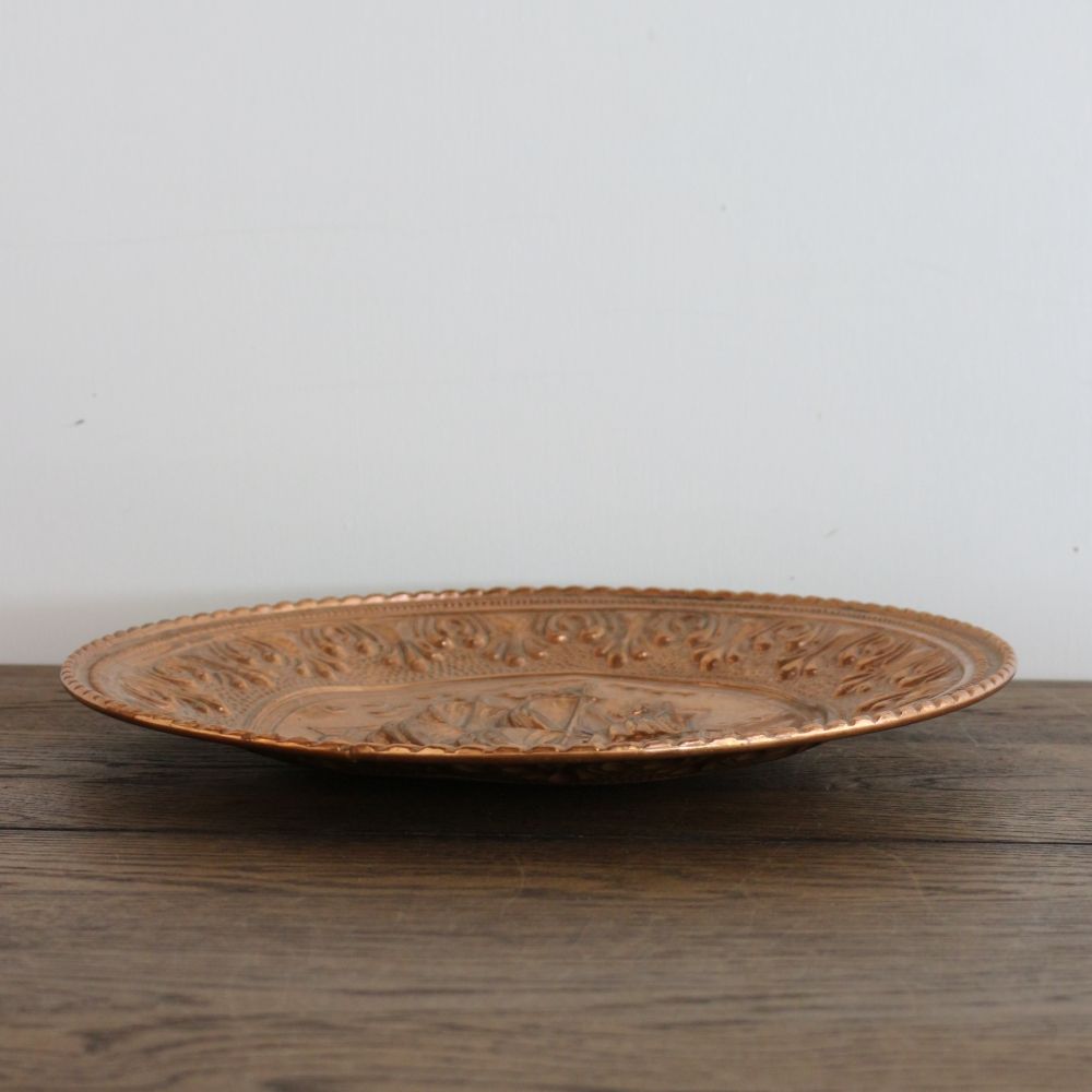 イギリスの船のモチーフ♪ 銅製の壁飾り VC103-342005