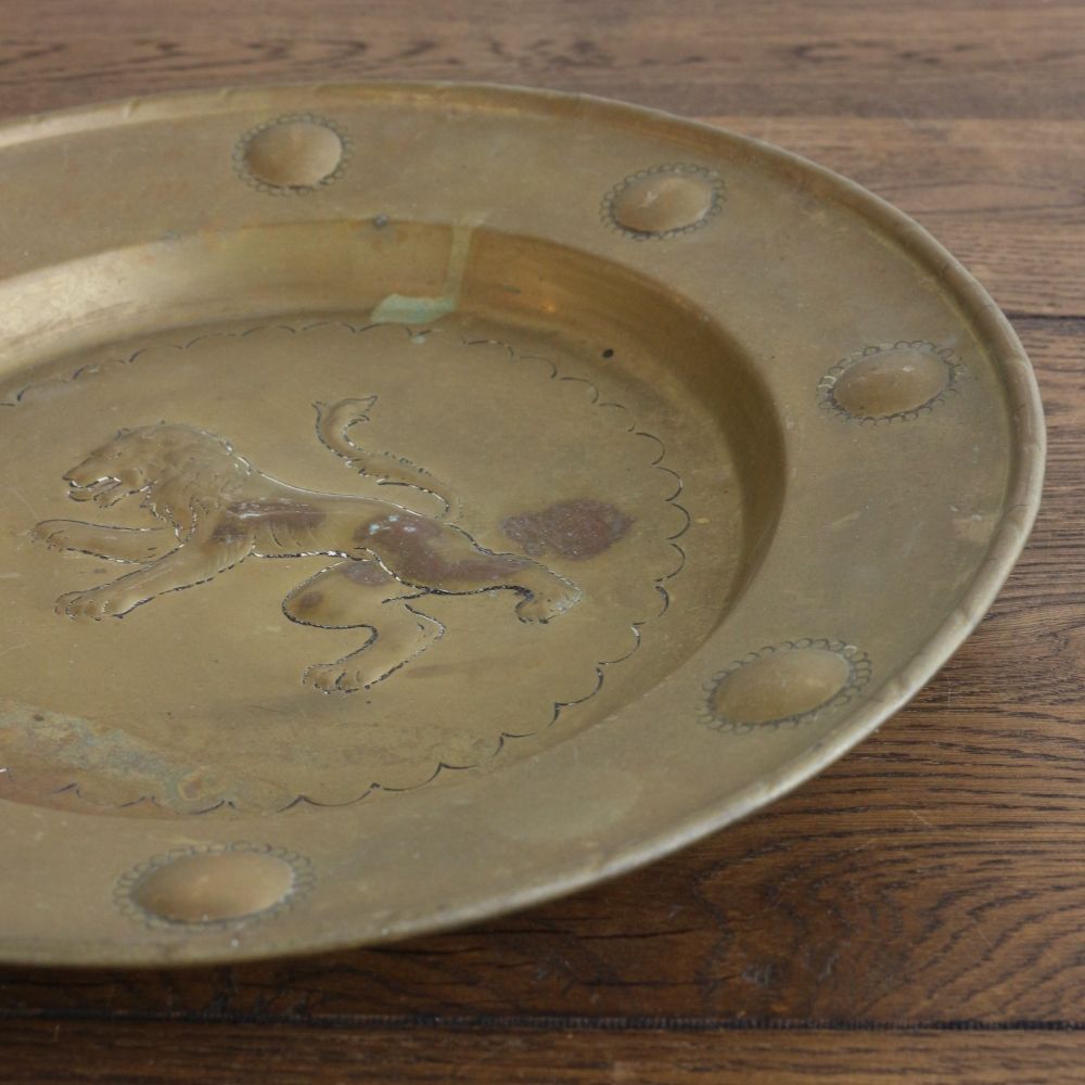 イングランドを象徴するライオンのモチーフ♪ 真鍮の壁飾り VC103-342009