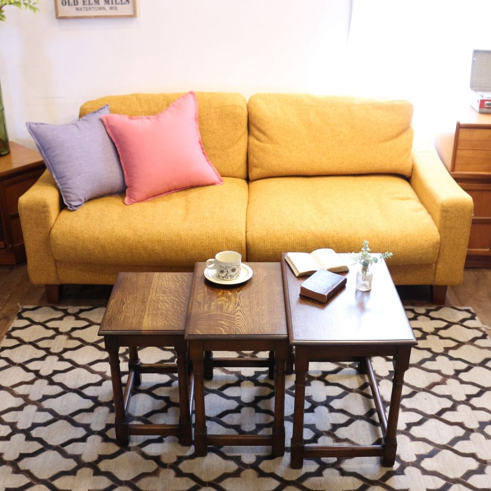 オークの味わい♪ ネストテーブル VC104-046