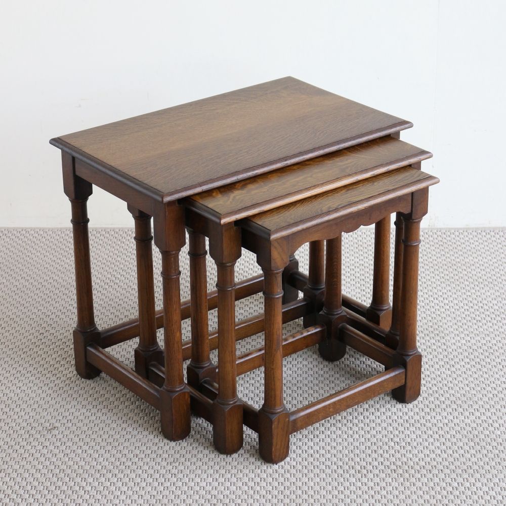 オークの味わい♪ ネストテーブル VC104-046