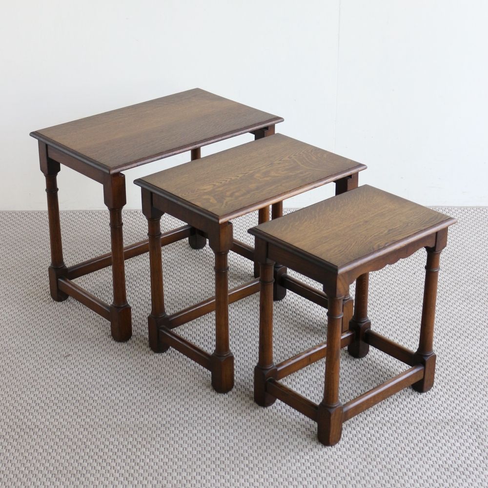 オークの味わい♪ ネストテーブル VC104-046