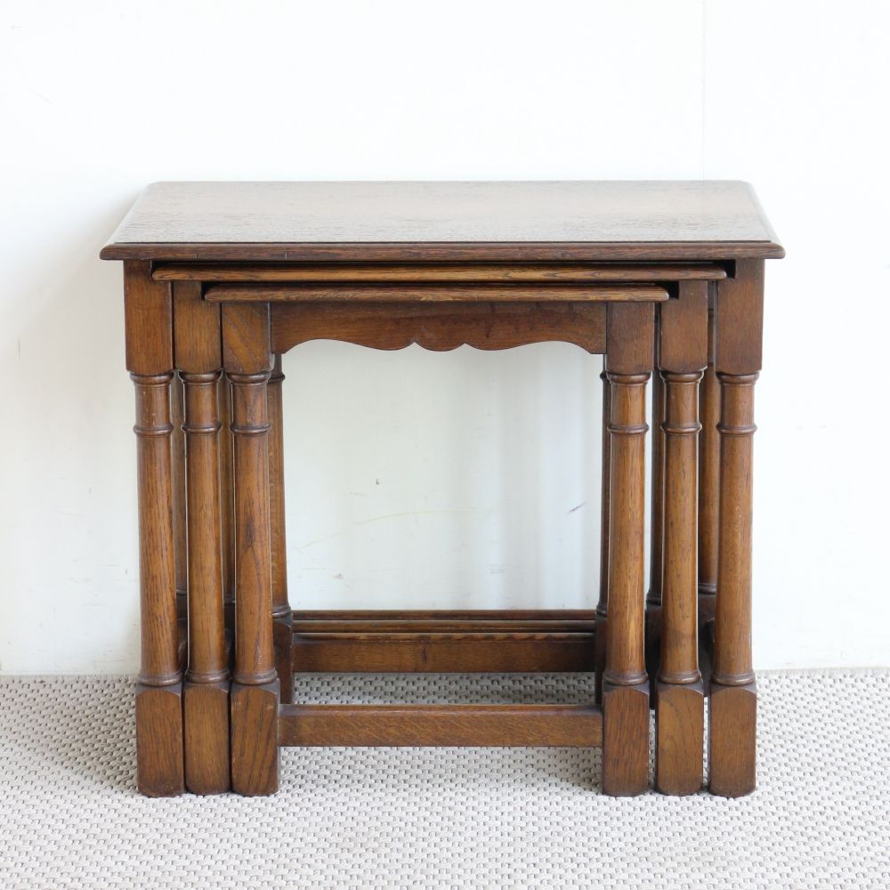 オークの味わい♪ ネストテーブル VC104-046