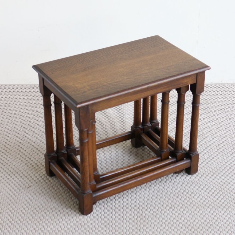 オークの味わい♪ ネストテーブル VC104-046