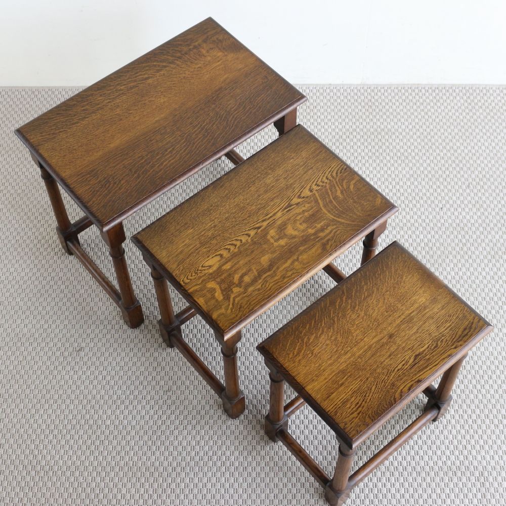 オークの味わい♪ ネストテーブル VC104-046