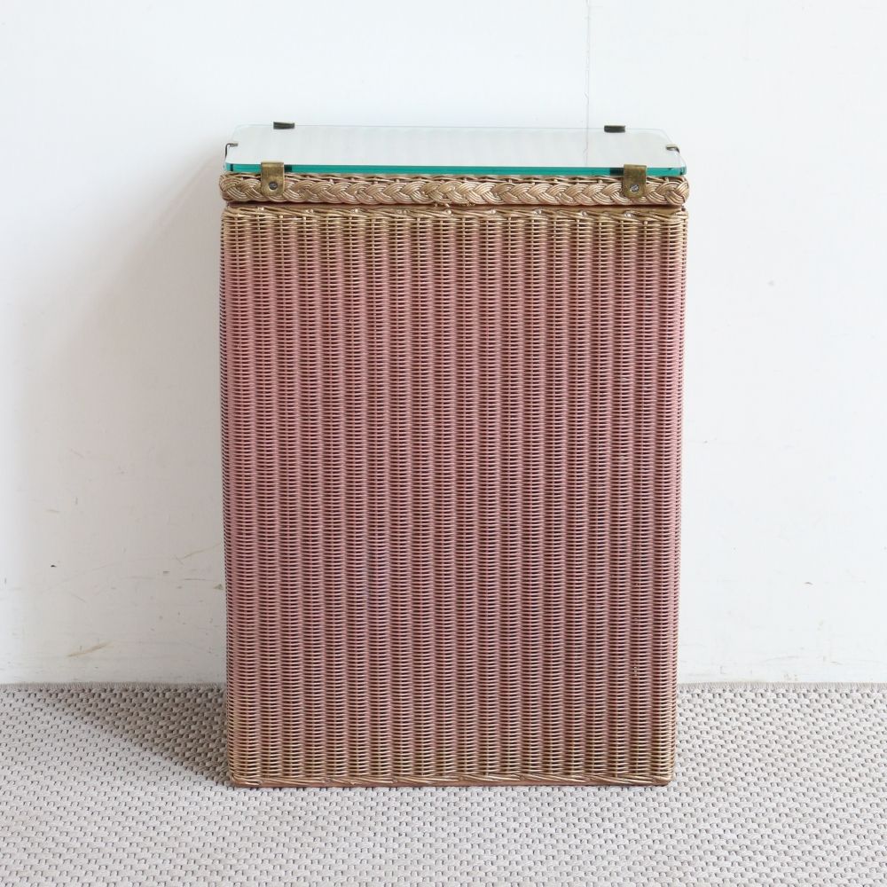 オシャレなガラス天板です♪ ロイドルームバスケット VC104-095