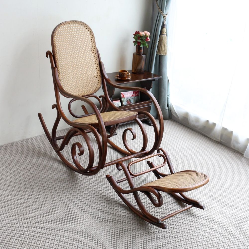 オシャレなベントウッド♪ ロッキングフットスツール VC104-153