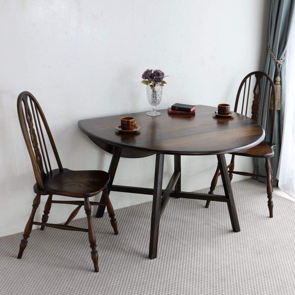 アーコールの丸テーブル♪ ドロップリーフテーブル VC104-159