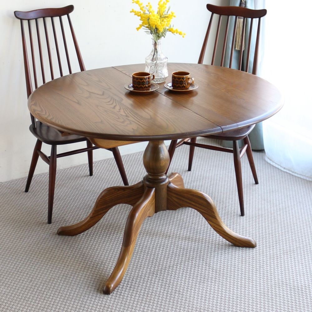 オシャレなアーコール♪ エクステンション ダイニングテーブル 【ERCOL / No.1117】 VC104-176