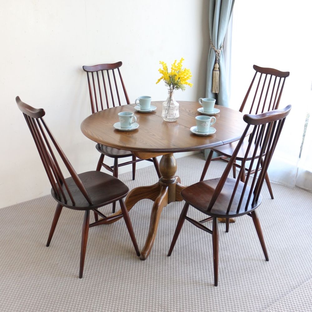 オシャレなアーコール♪ エクステンション ダイニングテーブル 【ERCOL / No.1117】 VC104-176