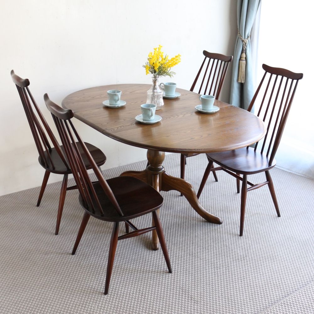 オシャレなアーコール♪ エクステンション ダイニングテーブル 【ERCOL / No.1117】 VC104-176