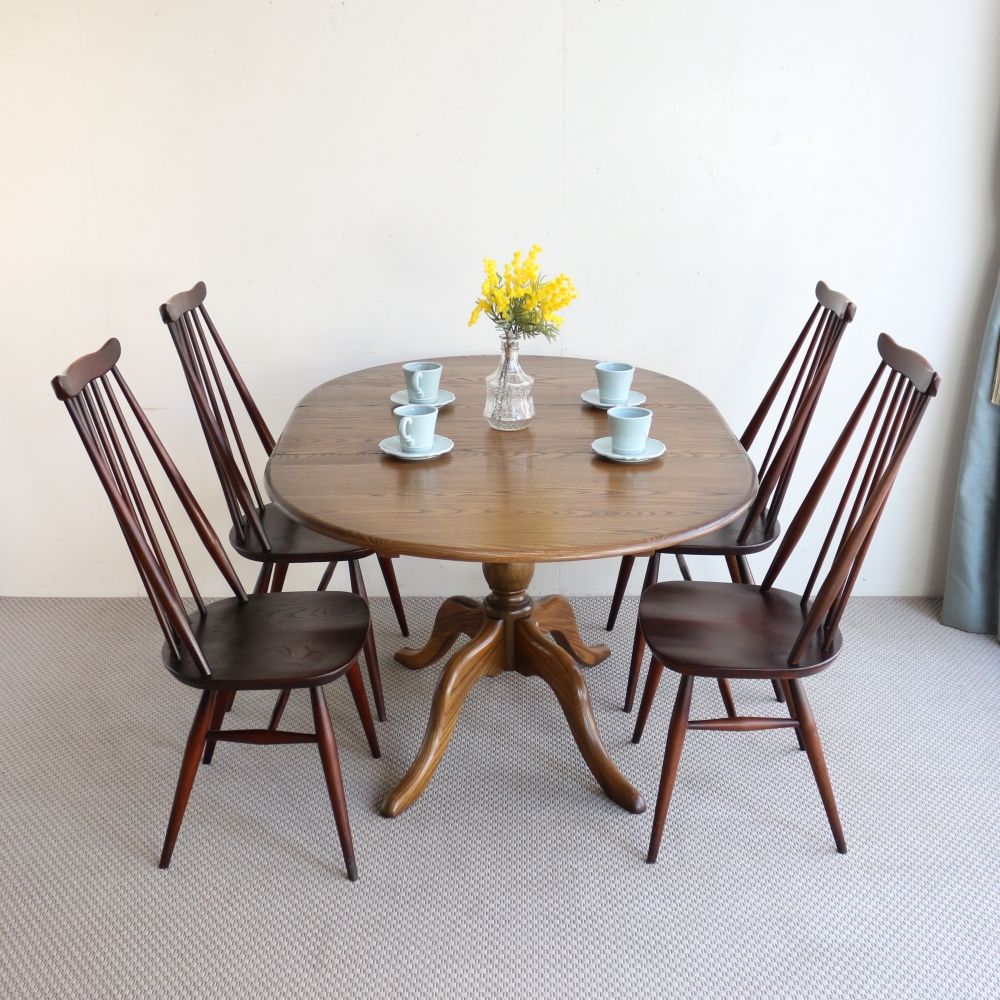 オシャレなアーコール♪ エクステンション ダイニングテーブル 【ERCOL / No.1117】 VC104-176