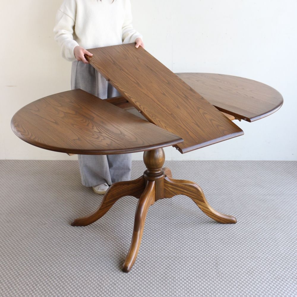 オシャレなアーコール♪ エクステンション ダイニングテーブル 【ERCOL / No.1117】 VC104-176