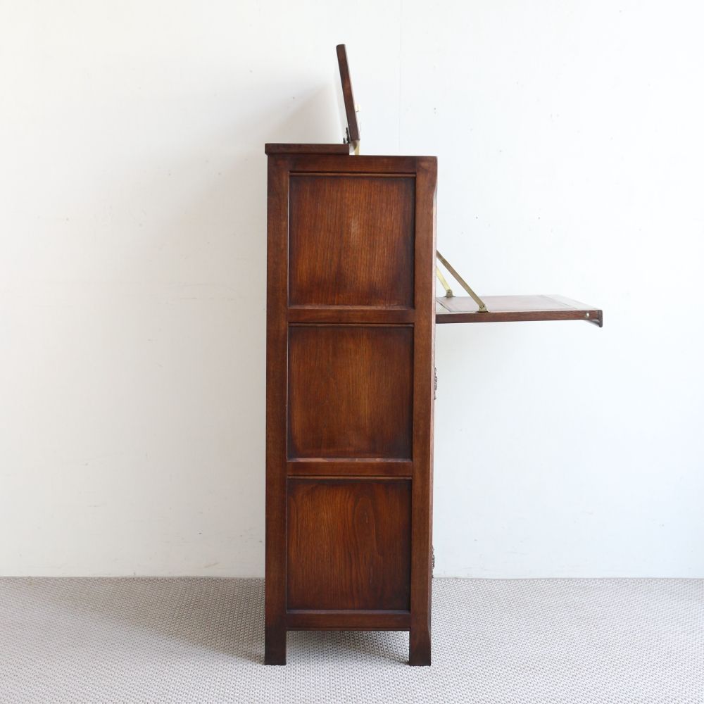 オシャレな大人時間を演出♪ チューダースタイルのカクテルキャビネット【OLD CHARM/オールドチャーム】 VC104-216