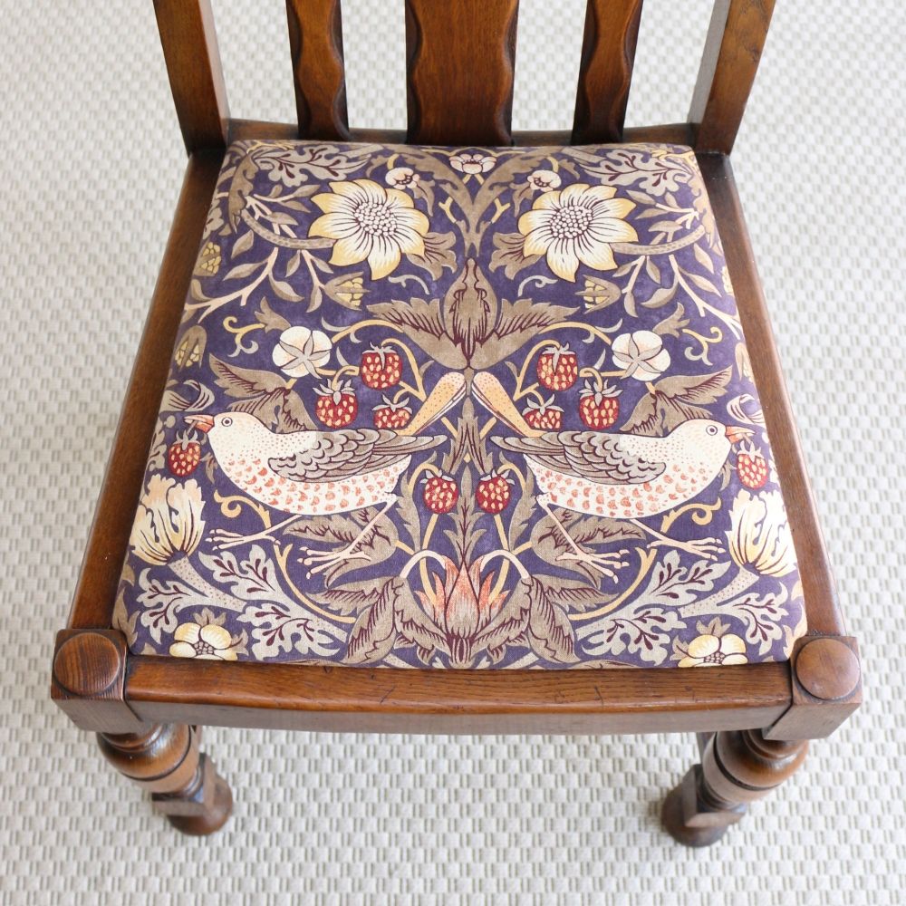 オシャレな椅子のある暮らし♪ ダイニングチェア【ウィリアム・モリス / イチゴ泥棒】 VC104-229MORRIS