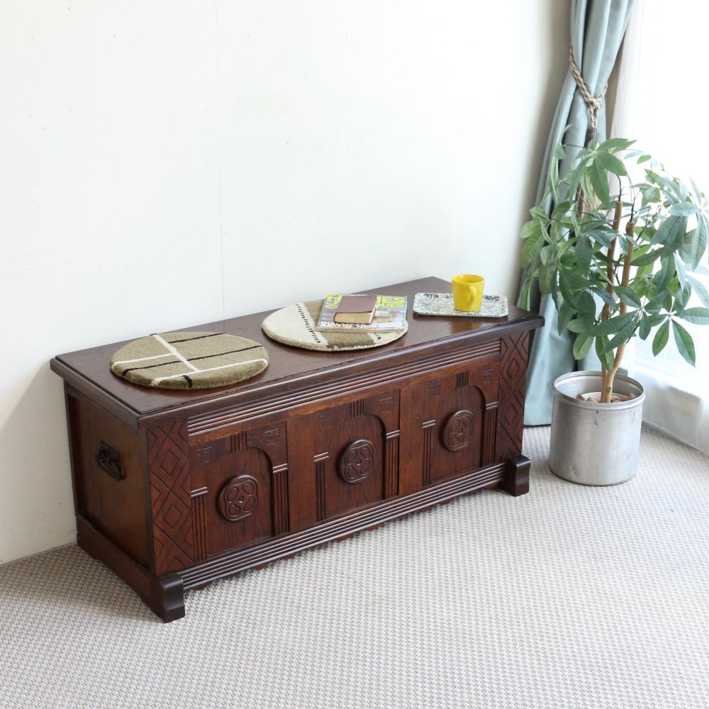 オシャレな収納ボックス♪ ブランケットボックス VC104-276