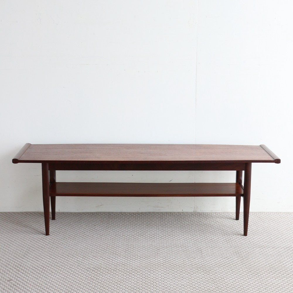 カーブする天板がオシャレ♪ コーヒーテーブル VC104-399