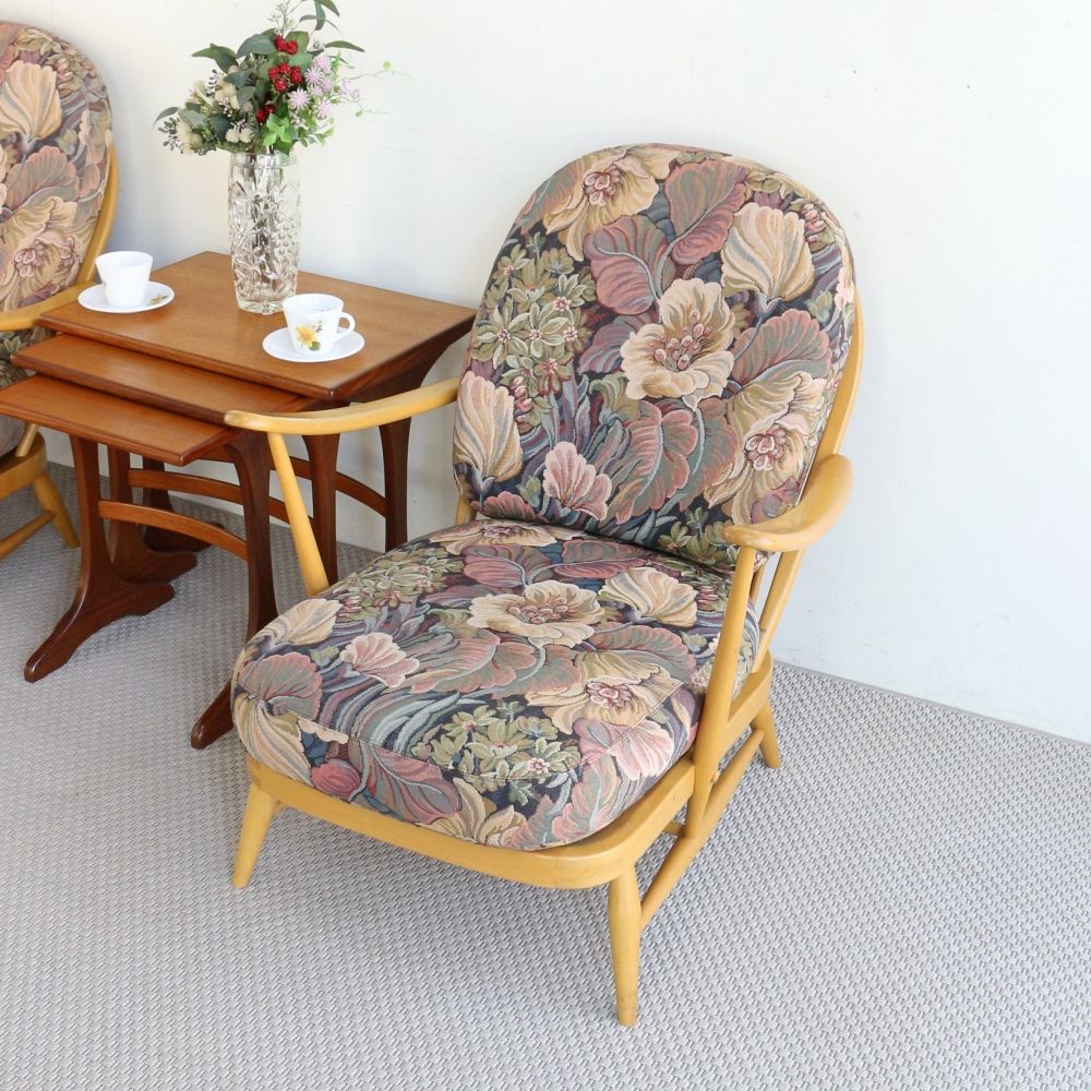 極上のくつろぎ感♪ イージーチェア / ソファ1人掛け【Ercol