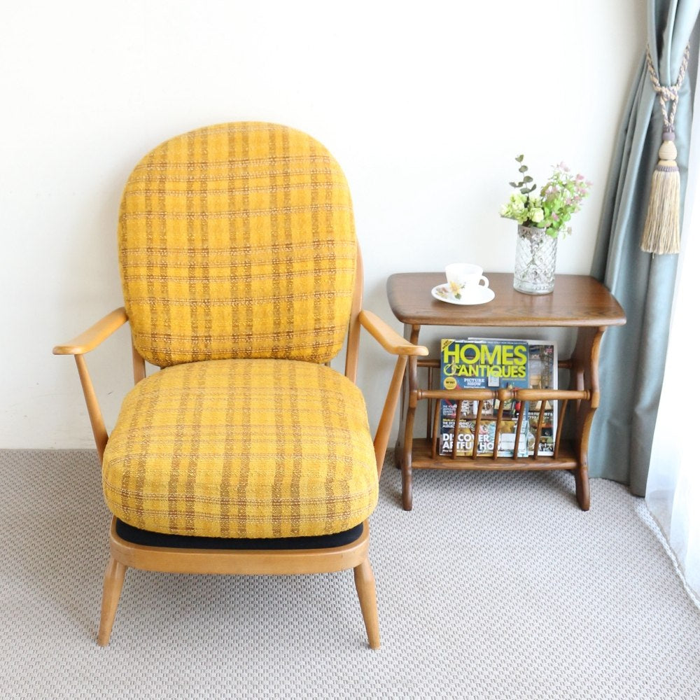 くつろぎ1人掛けソファ♪ ヴィンテージ・アーコール イージーチェア【Ercol/No.203】 VC104-462004