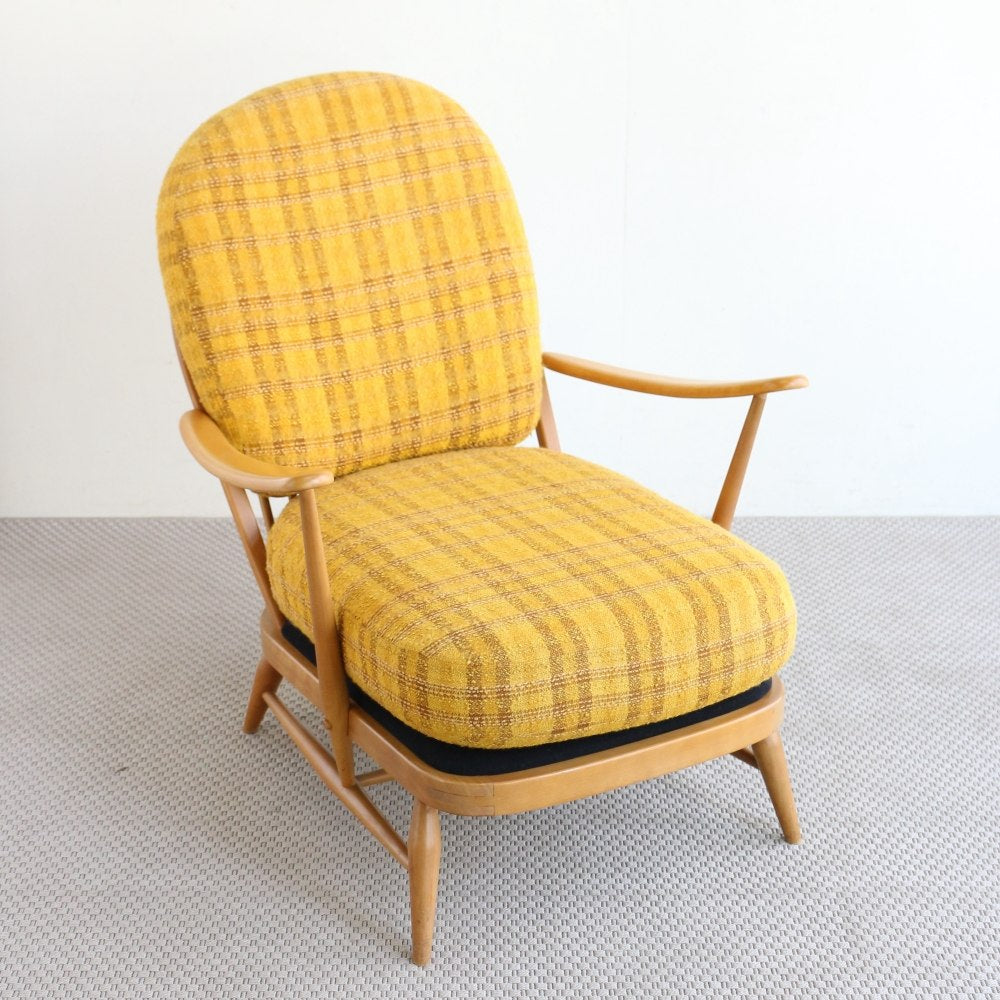 くつろぎ1人掛けソファ♪ ヴィンテージ・アーコール イージーチェア【Ercol/No.203】 VC104-462004