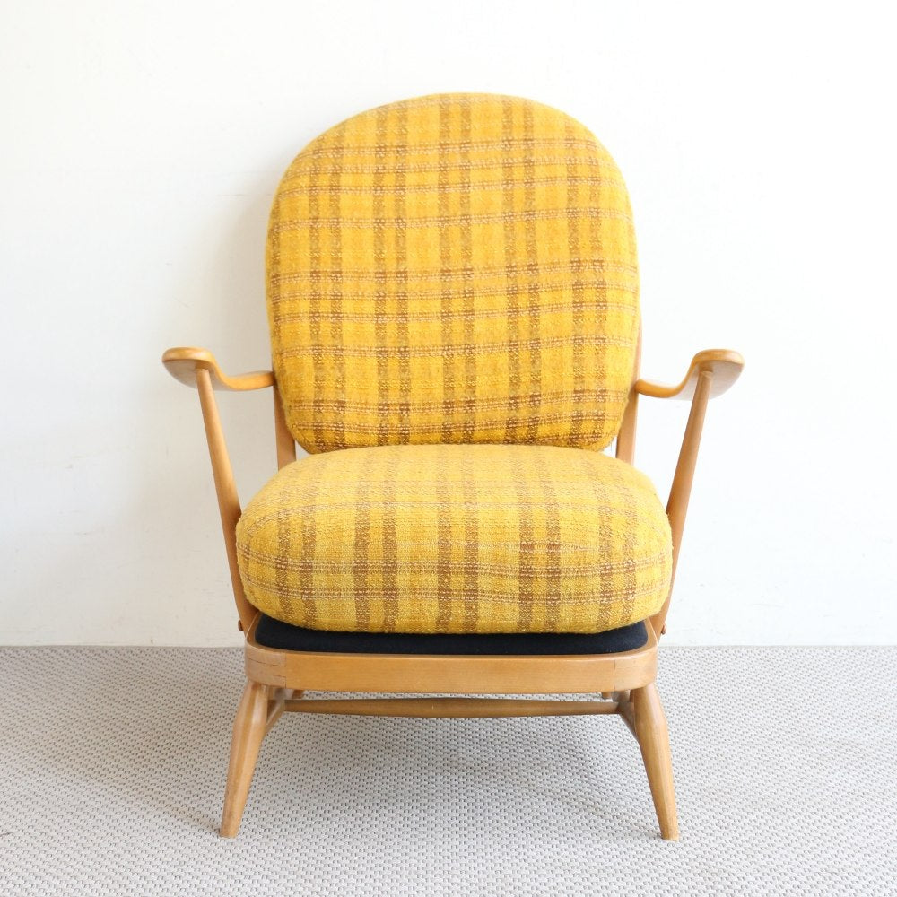 くつろぎ1人掛けソファ♪ ヴィンテージ・アーコール イージーチェア【Ercol/No.203】 VC104-462004