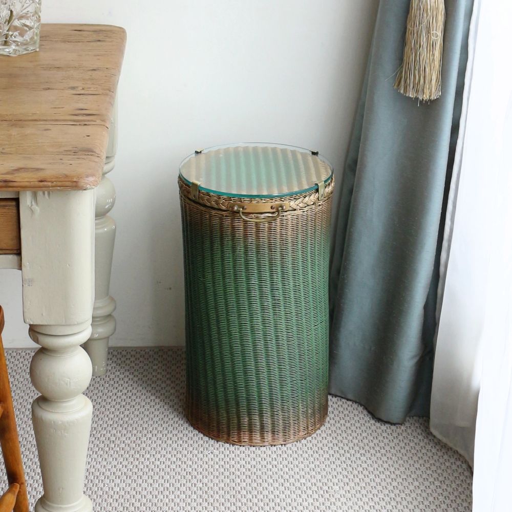 オシャレなガラストップ♪ ロイドルームバスケット VC104-480