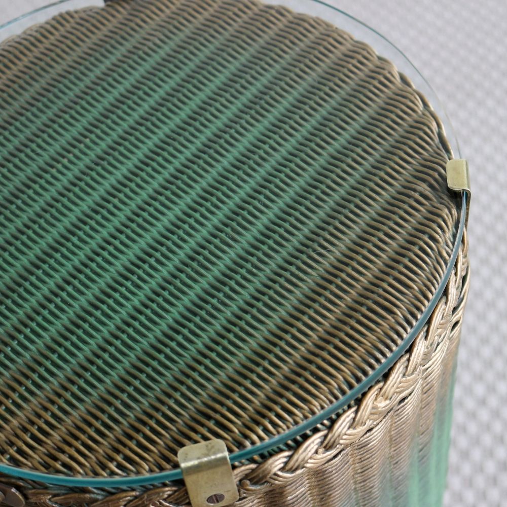 オシャレなガラストップ♪ ロイドルームバスケット VC104-480