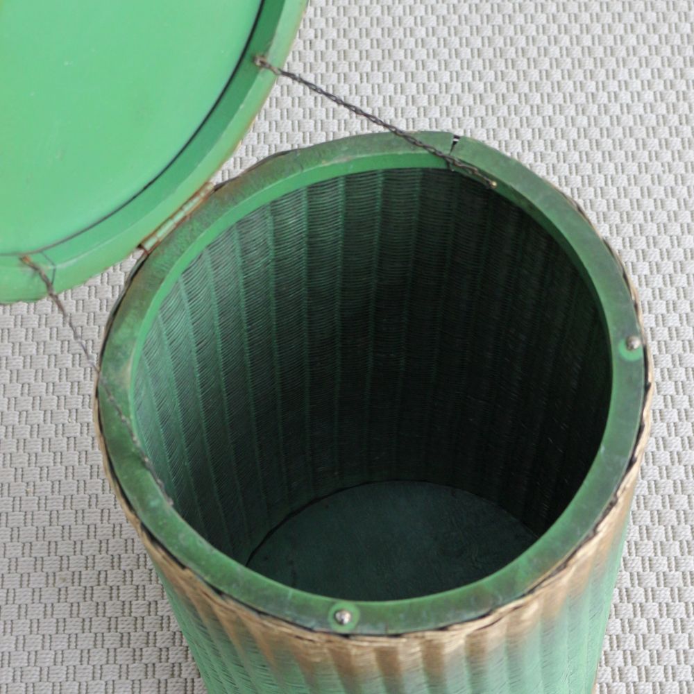 オシャレなガラストップ♪ ロイドルームバスケット VC104-480