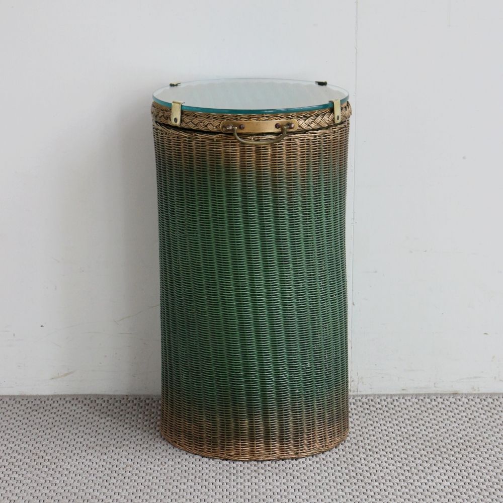 オシャレなガラストップ♪ ロイドルームバスケット VC104-480