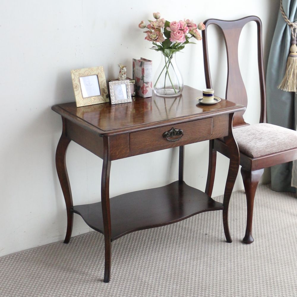 オークの杢目にひと目惚れ♪ サイドテーブル VC104-610