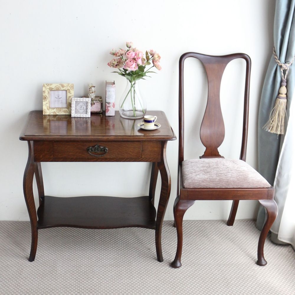 オークの杢目にひと目惚れ♪ サイドテーブル VC104-610