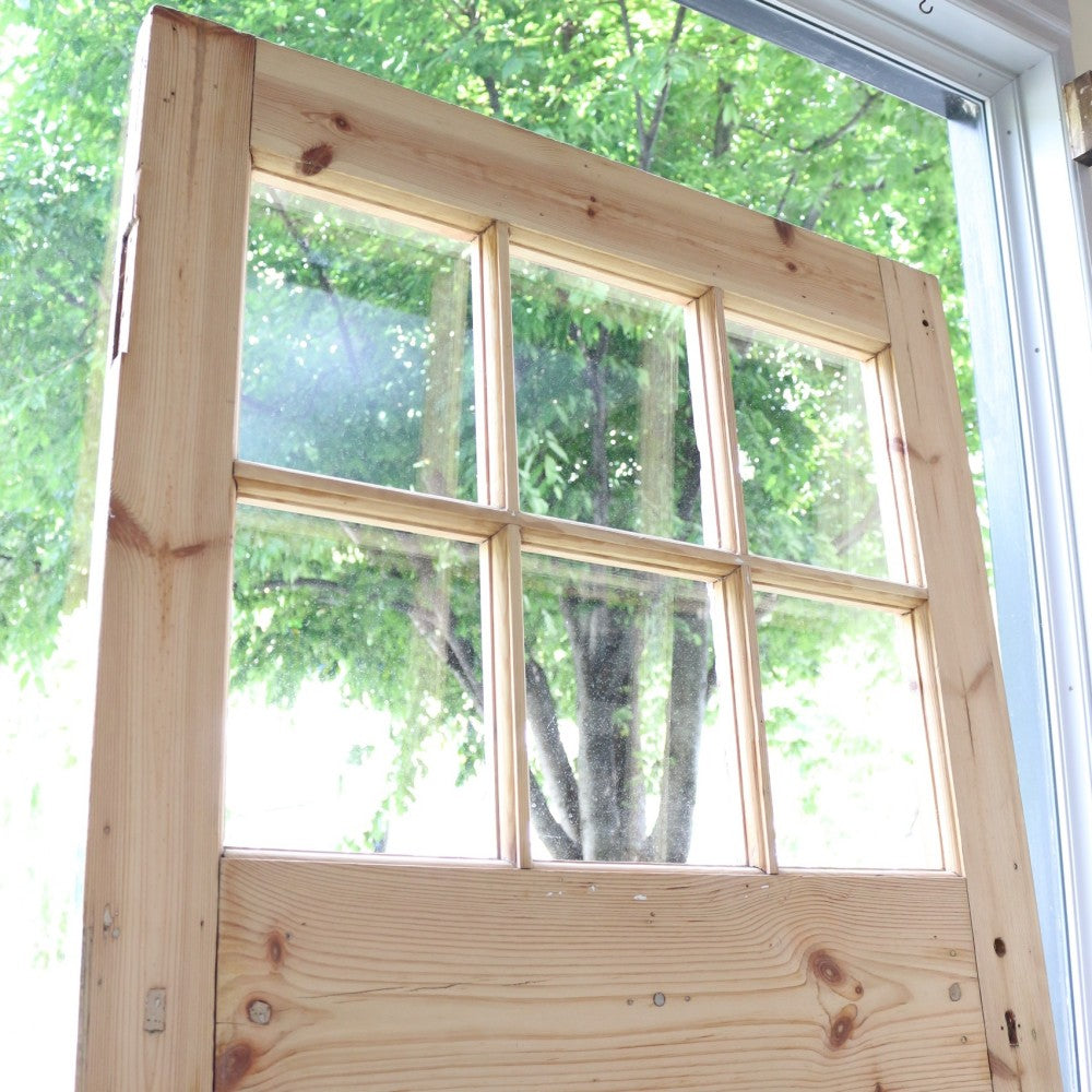 カントリーなイメージ♪ 英国アンティークのシンプルな格子ドア VC79-226