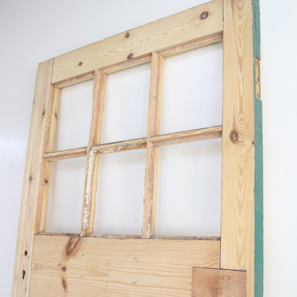 カントリーなイメージ♪ 英国アンティークのシンプルな格子ドア VC79-226