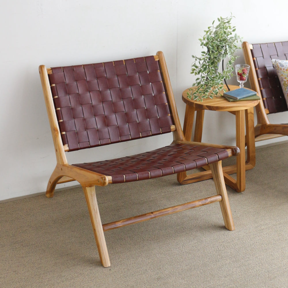 オシャレなくつろぎレザーチェア♪ LONDON LAZY CHAIR WR2-RKF001F