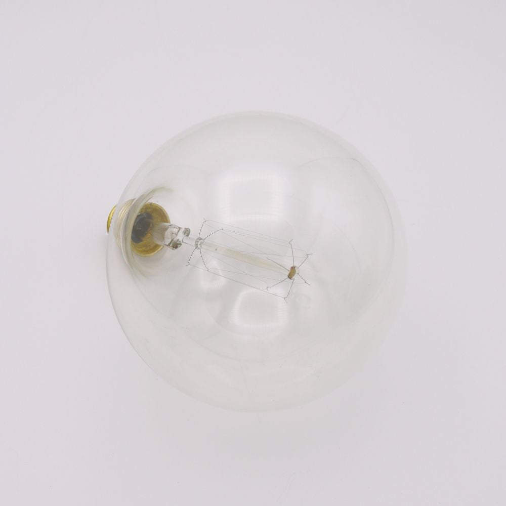 丸い形にインパクト♪　レトロ白熱電球【E26】 カーボンバルブG125　AS2-BU-1151