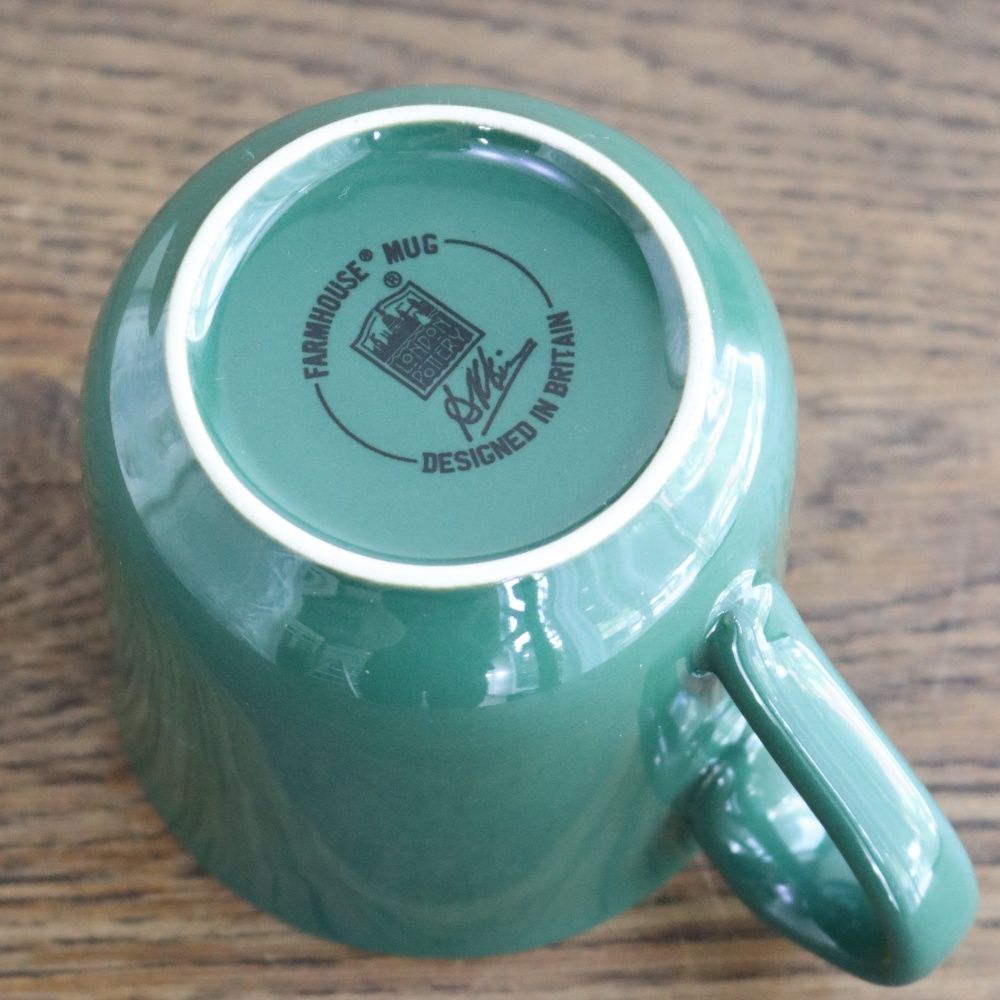 こっくりとしたグリーン♪　マグカップ【LONDON POTTERY】　FA1-588004