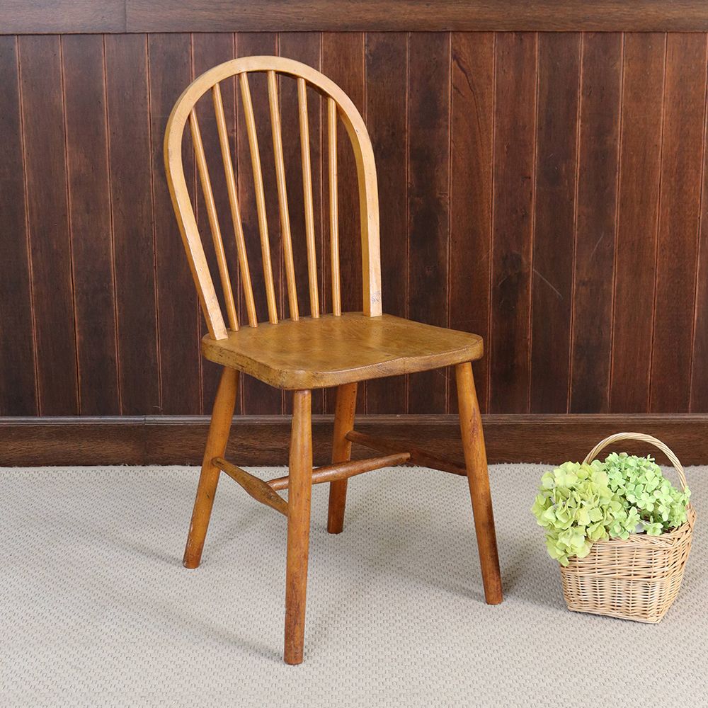 アンティーク ウィンザーダイニングチェア カフェチェア 剥離 no1