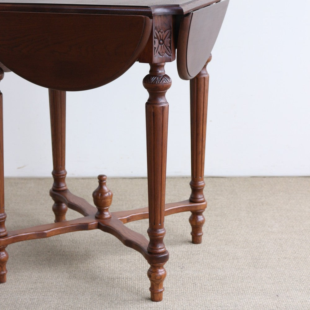 テーブルは可愛い四葉のクローバー♪　ドロップリーフテーブル　EB1-177002