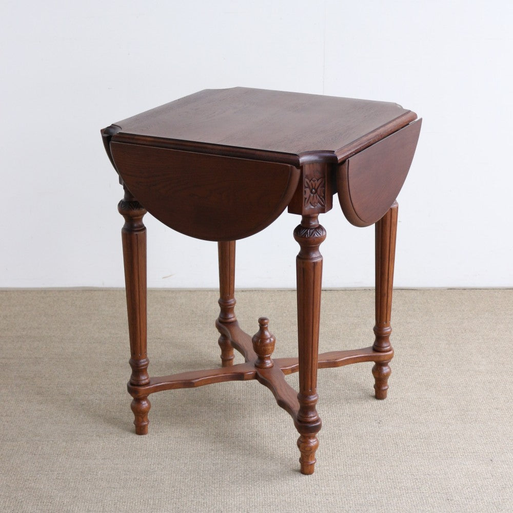 テーブルは可愛い四葉のクローバー♪　ドロップリーフテーブル　EB1-177002
