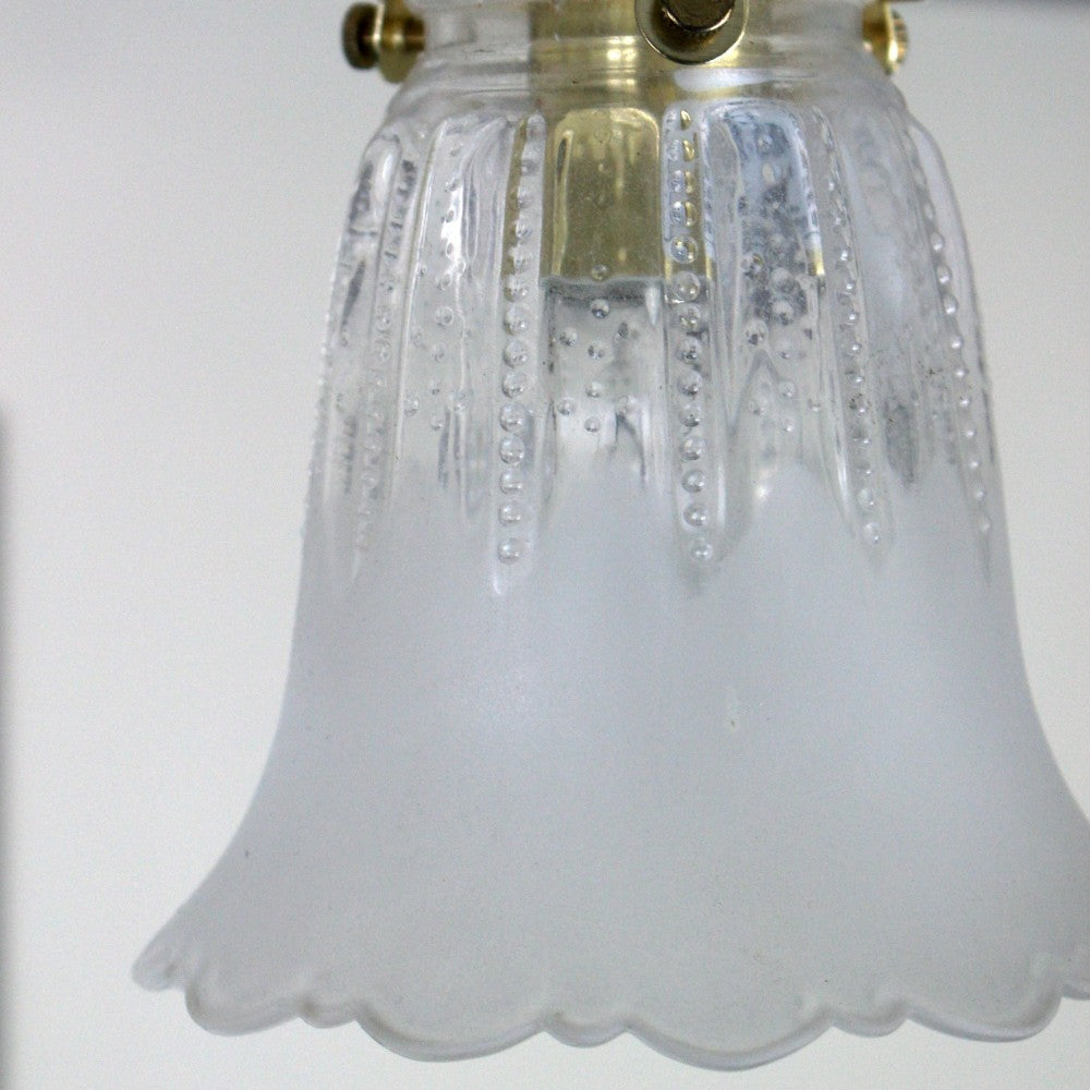 光の変化が美しいガラスシェードのペンダントライトセット【灯具A】　FC1-1821-TG06G